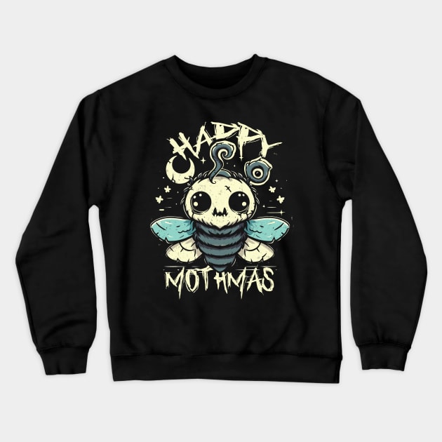 Happy Mothmas Crewneck Sweatshirt by Trendsdk